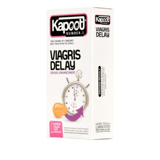 خرید کاندوم تاخیری کاپوت مدل Viagris Delay بسته 12 عدد
