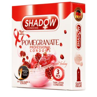 خرید ‫کاندوم شادو POMEGRANATE تنگ 3تایی