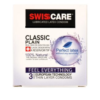 خرید کاندوم سوئیس کر Classic Plain بسته 3تایی