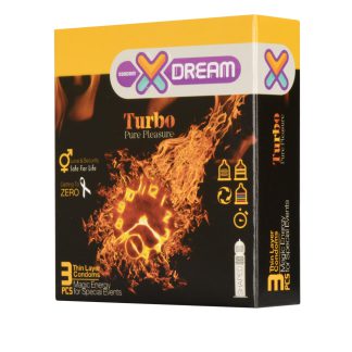 خرید کاندوم لذت طولانی ایکس دریم Turbo بسته 3تایی