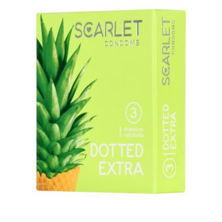 خرید کاندوم اسکارلت مدل Dotted Extra خاردار 3تایی
