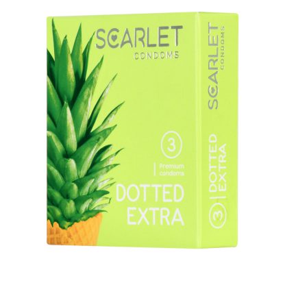 خرید کاندوم اسکارلت مدل Dotted Extra خاردار 3تایی