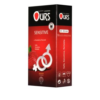 خرید کاندوم اورز مدل Sensitive حساس کننده 12تایی