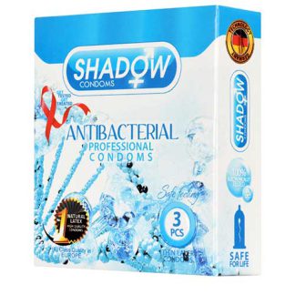 خرید ‫کاندوم شادو Antibacterial بسته 3تایی
