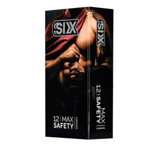 خرید ‫کاندوم six مدل Max Safety بسته 12تایی
