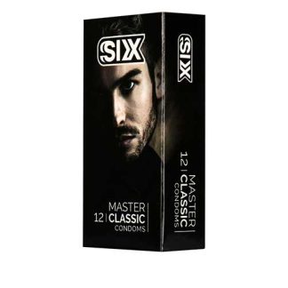 خرید ‫کاندوم six مدل Master Classic بسته 12تایی