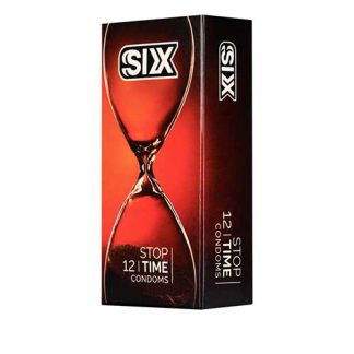 خرید ‫کاندوم six مدل Stop Time بسته 12تایی